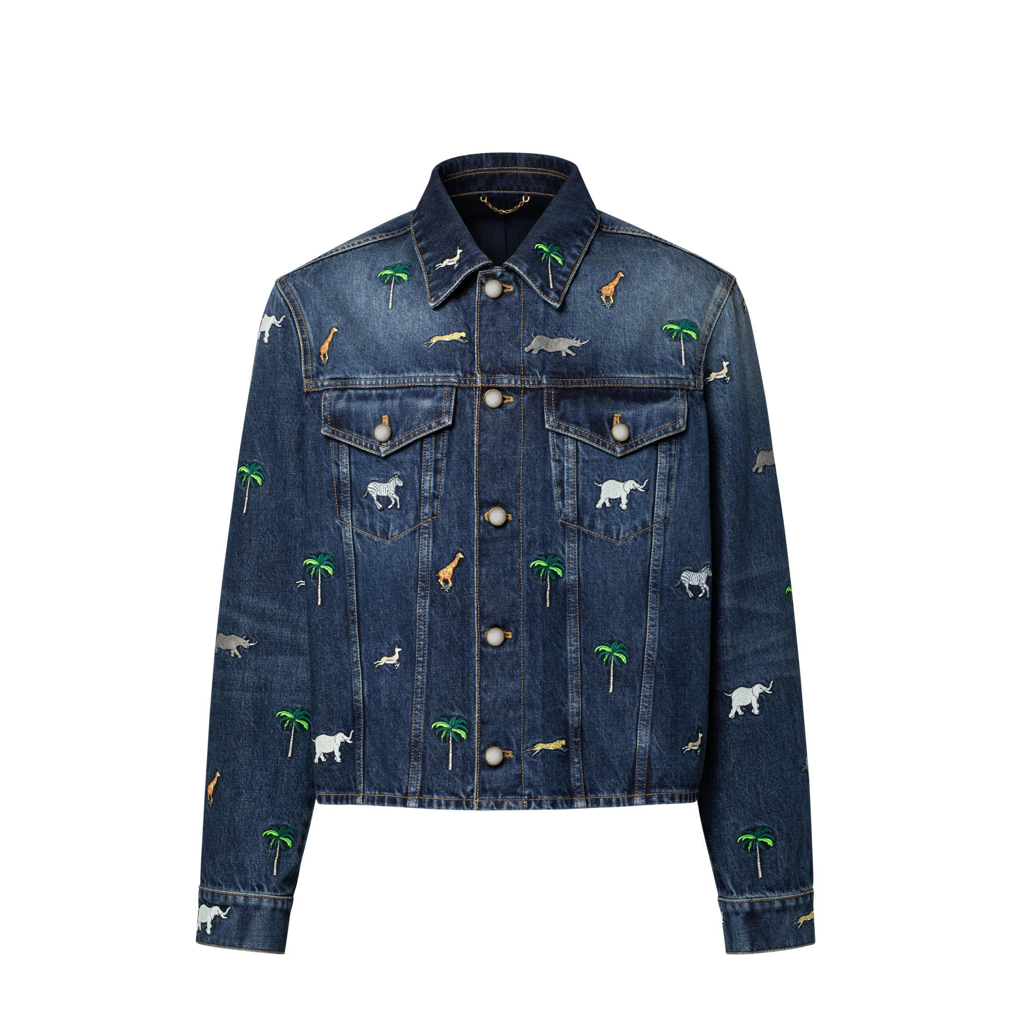 LV × ザ・ダージリン リミテッド エンブロイダリー デニム ロング